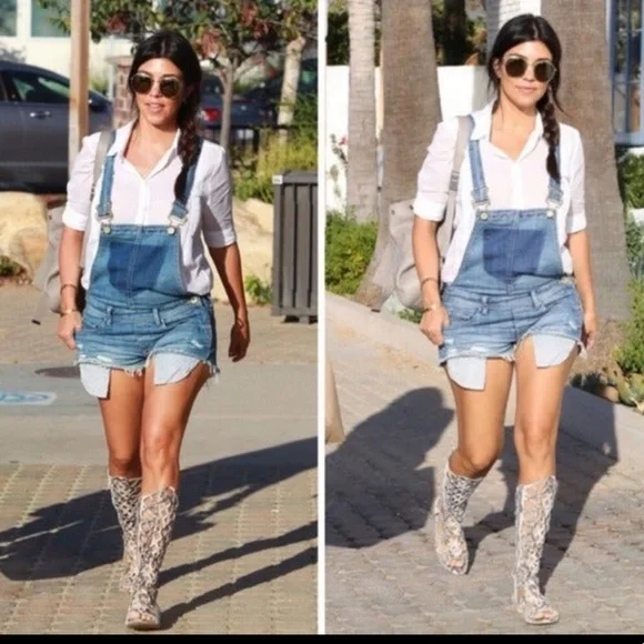 Blank NYC Denim Shortalls in Bunch of Fives Sz 31 - Picture 4 of 16